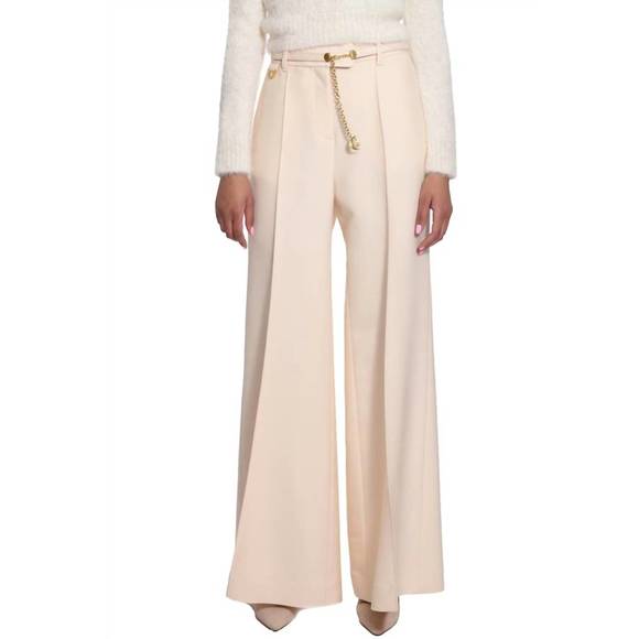 ZIMMERMANN Pants - NEW ZIMMERMANN kaleidoscope wide leg pant in macadamia